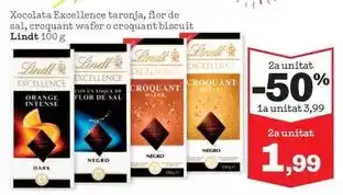 Sorli Lindt - xocolata excellence taronja oferta
