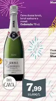 Sorli Codorniu - cava anna brut oferta
