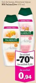 Sorli Palmolive - gel de bany, diversos tipus oferta