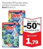 Sorli Bref - netejador wc poder actiu natura o llimona duple oferta