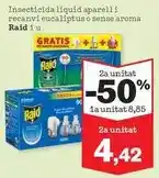 Sorli Raid - insecticida liquid aparell i recanvi eucaliptus o sense aroma oferta