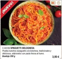 Abordo Spaguetti bolognesa oferta