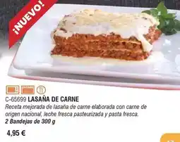 Abordo Origen - lasaña de carne oferta