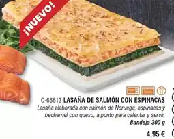 Abordo Lasaña de salmón con espinacas oferta