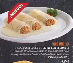 Abordo Origen - canelones de carne con bechamel oferta