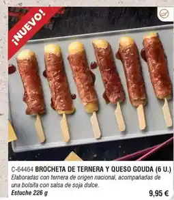 Abordo Origen - brocheta de ternera y queso gouda oferta