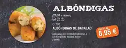 Abordo Albóndigas de bacalao oferta