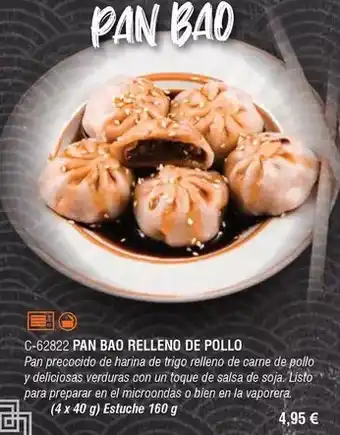 Abordo Pan bao - relleno de pollo oferta