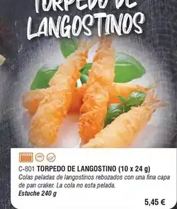 Abordo Torpedo de langostino oferta