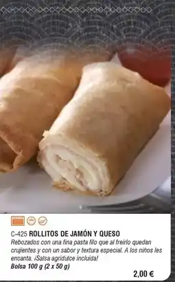 Abordo Rollitos de jamón y queso oferta