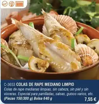 Abordo Colas de rape mediano limpio oferta