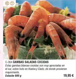 Abordo Gambas saladas cocidas oferta