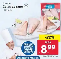 Lidl Ocean sea - colas de rape oferta