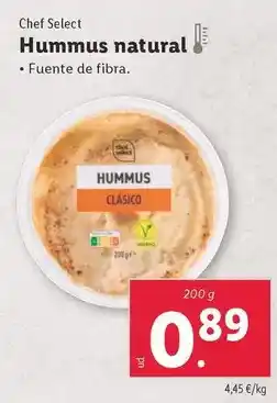 Lidl Chef select - hummus natural oferta