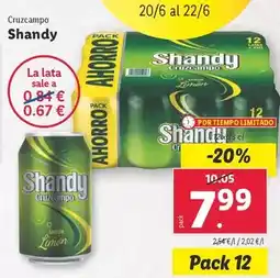 Lidl Cruzcampo - shandy oferta