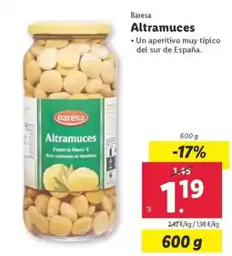 Lidl Baresa - altramuces oferta