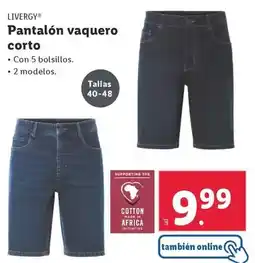 Lidl Livergy - pantalon vaquero corto oferta