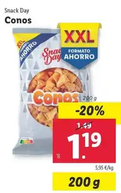 Lidl Snack day - conos oferta