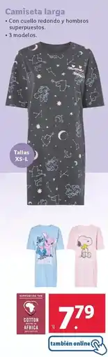 Lidl Camiseta larga oferta