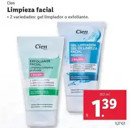 Lidl Cien - limpieza facial oferta