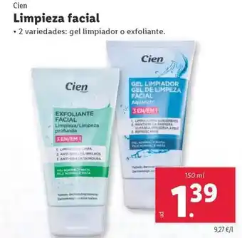 Lidl Cien - limpieza facial oferta