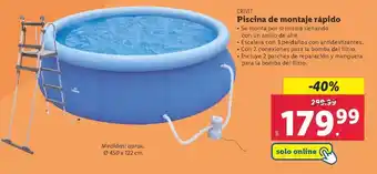 Lidl Crivit - piscina de montaje rápido oferta
