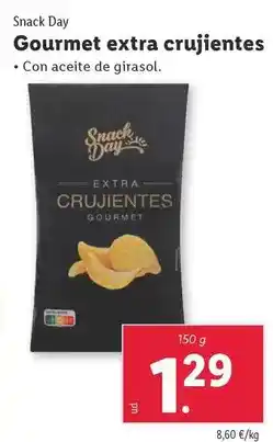 Lidl Snack day - gourmet extra crujientes oferta
