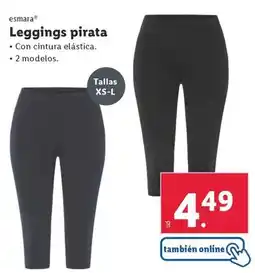 Lidl Esmara - leggings pirata oferta