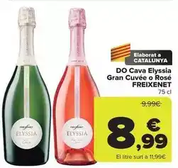 Carrefour Freixenet - do cava elyssia gran cuvée o rosé oferta