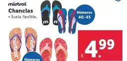 Lidl Mistral - chanclas oferta