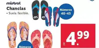 Lidl Mistral - chanclas oferta