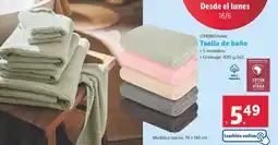 Lidl Livarno home - toalla de baño oferta