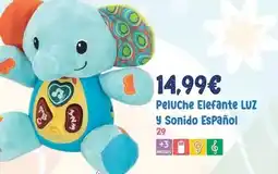 Juguetes Siutín Peluche elefante luz y sonido español oferta
