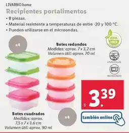 Lidl Livarno home - recipientes portalimentos oferta