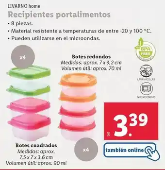 Lidl Livarno home - recipientes portalimentos oferta