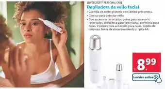 Lidl Silvercrest - depiladora de vello facial oferta