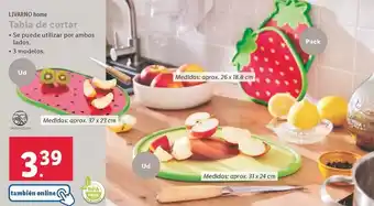 Lidl Livarno home - tabla de cortar oferta
