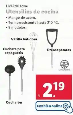 Lidl Livarno home - utensilios de cocina oferta