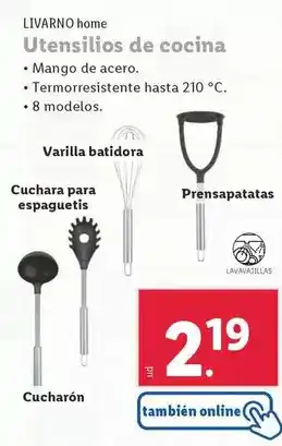 Lidl Livarno home - utensilios de cocina oferta
