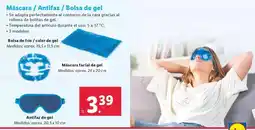 Lidl Mascara/ antifaz/ bolsa de gel oferta