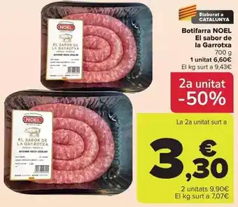Carrefour Noel - botifarra el sabor de la garrotxa oferta