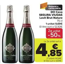 Carrefour Segura viudas - do cava lavit brut nature oferta