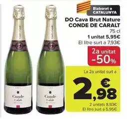 Carrefour Conde de caralt - do cava brut nature oferta