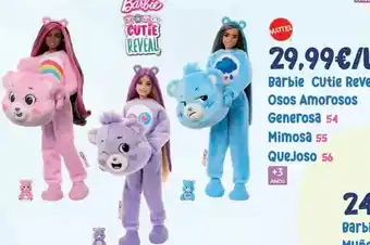 Juguetes Siutín Mattel - barbie cutie reve osos amorosos generosa oferta
