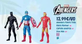 Juguetes Siutín Hasbro - advengers figura titan black panther cartien américa américa oferta