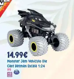 Juguetes Siutín Spin master - monster jam vehiculo die cast batman escala 1:24 oferta