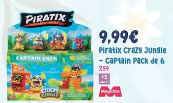 Juguetes Siutín Piratix - crazy jungle - captain pack de 6 oferta