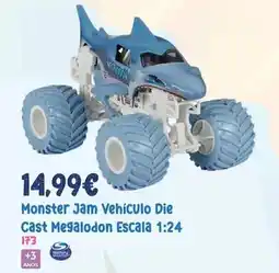 Juguetes Siutín Spin master - monster jam vehiculo die cast megalodon escala 1:24 oferta