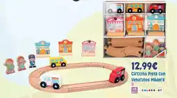 Juguetes Siutín Colorbaby - circuito pista con vehículos madera oferta