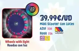 Juguetes Siutín Molto - maxi scooter con luces azul oferta
